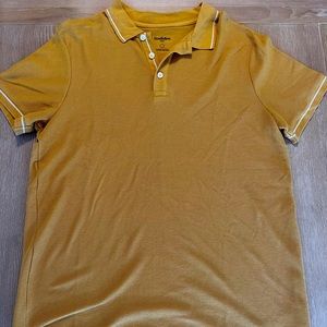 Goodfellow Yellow Vintage Style Polo
